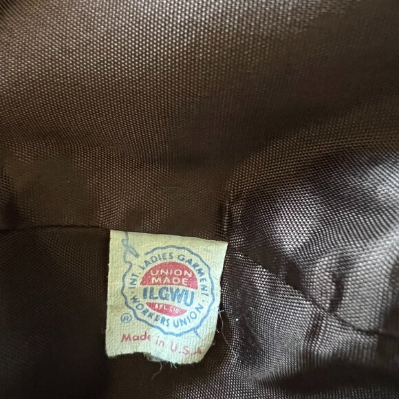 Vintage Koret of California Velvet Look Brown Blazer | No Size Tag - Picture 7 of 10